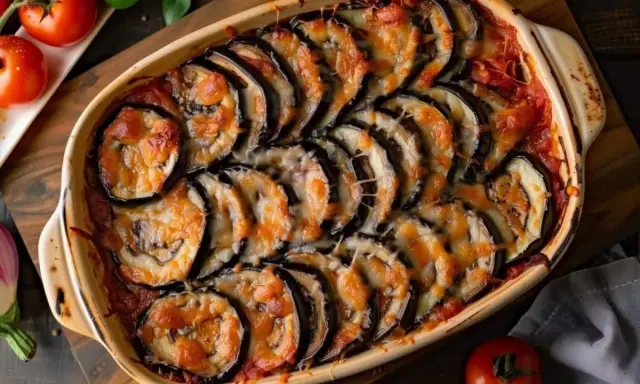 Gratin d'aubergines au fromage fondant, une recette aubergine enfant facile et savoureuse. Parfait pour les petits gourmands !